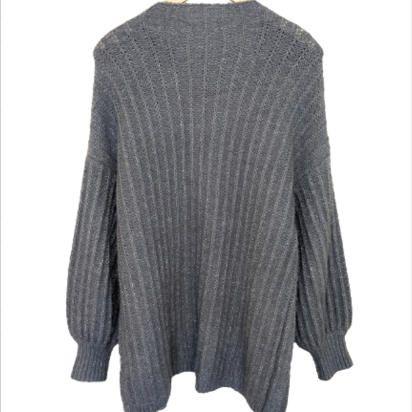 Urban Outfitters Truly Madly Deeply Gray Open Front Oversized Cardigan -… - Picture 6 of 11